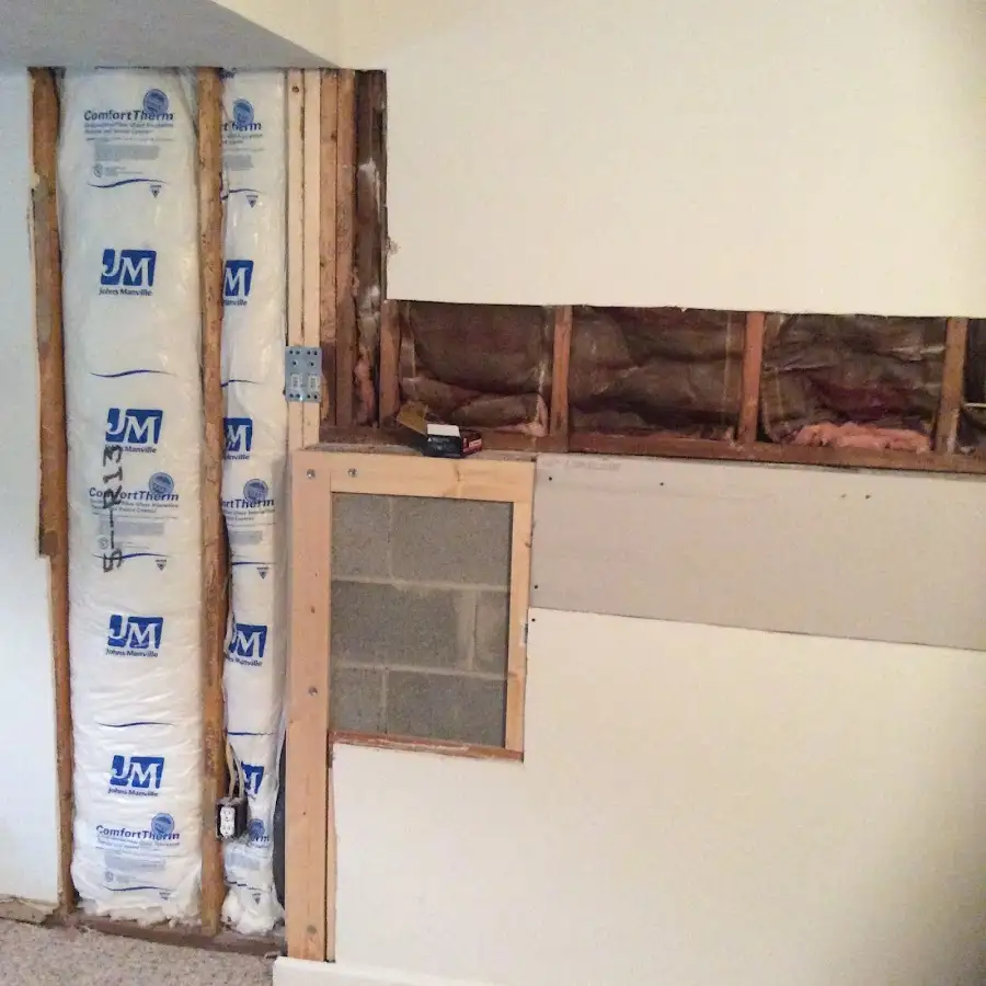 Wall insulation replacement during Odor Removal & Deodorization in Saddle Brook